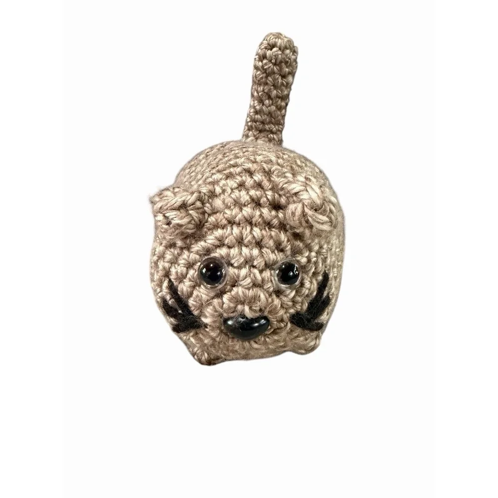 New Handmade Crochet Plushie Cat Kitten tan